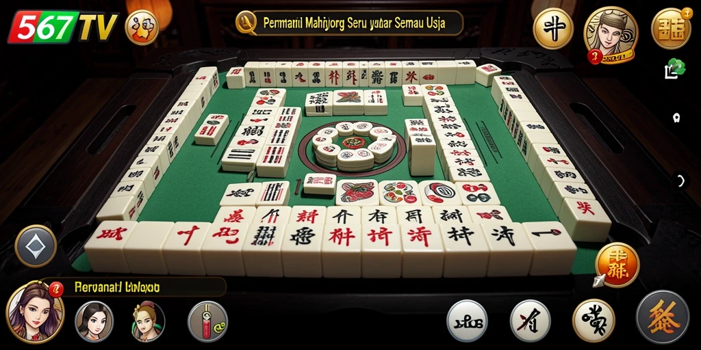Screenshot gameplay 567TV menampilkan tantangan Mahjong yang seru.