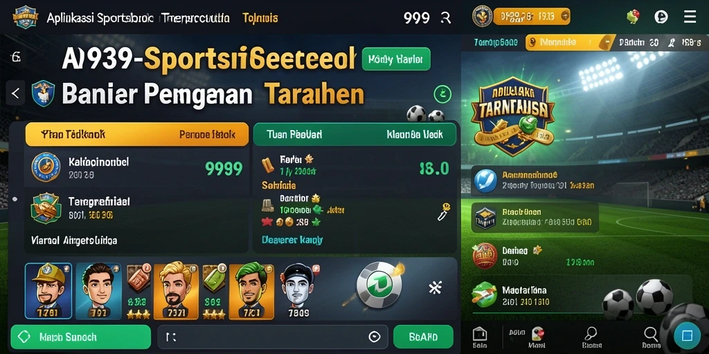 Tangkapan layar permainan taruhan olahraga di aplikasi 9939.