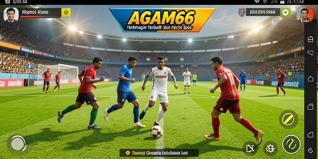 Tangkapan layar utama AGAM66 menampilkan aksi seru dalam permainan olahraga.