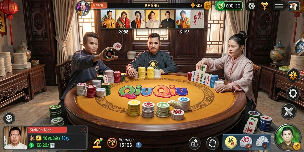 Screenshot menampilkan gameplay seru QiuQiu di AP686.