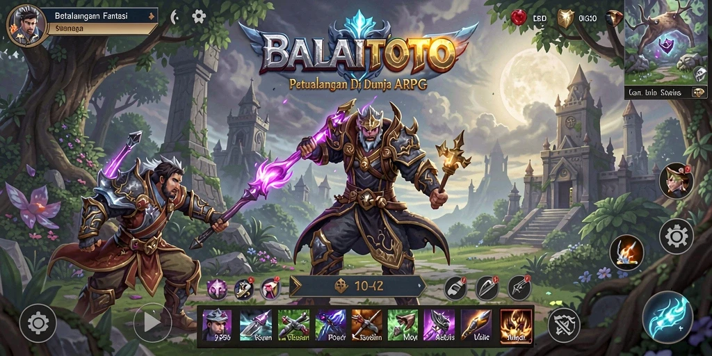 Tampilan gameplay ARPG yang menegangkan di BALAITOTO.
