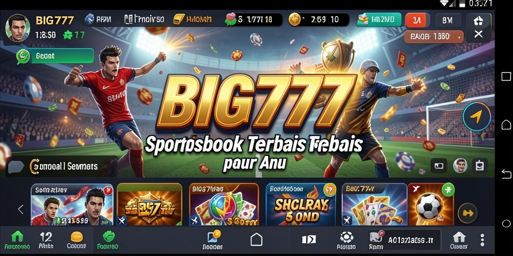Tampilan screenshot utama BIG777 menampilkan antarmuka taruhan yang menarik.