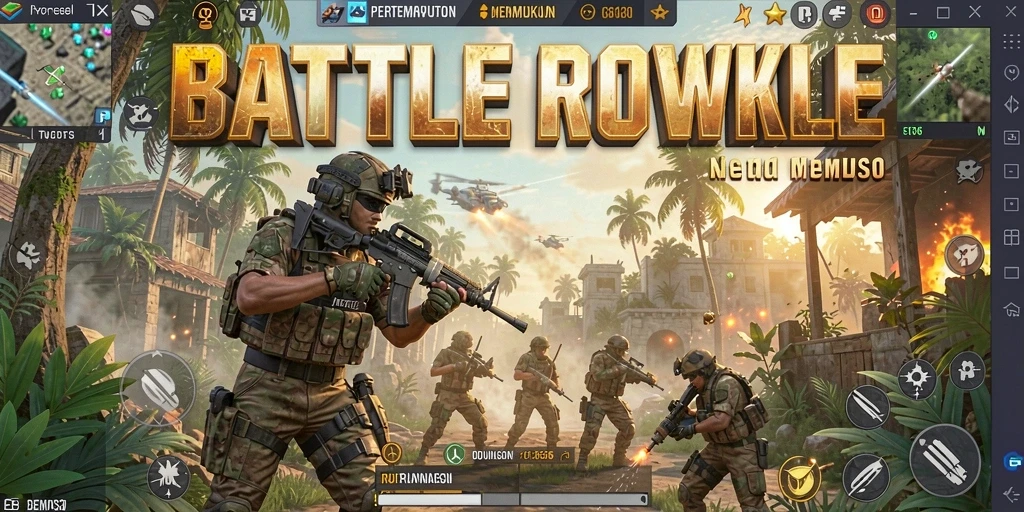 Screenshot gameplay FW66 menunjukkan aksi Battle Royale yang mendebarkan.