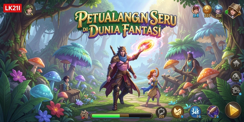 Gambaran gameplay LK21 yang seru dan menantang dalam dunia RPG.