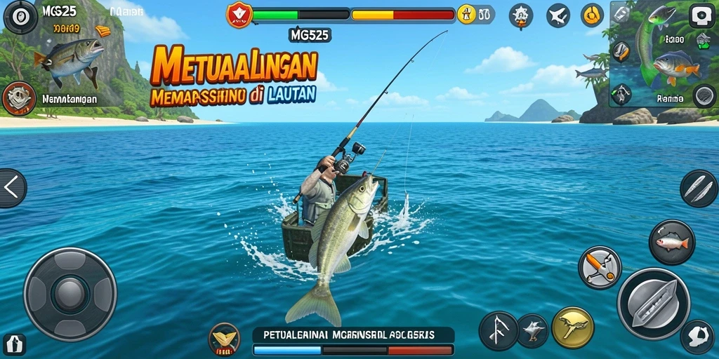 Tangkapan besar di game memancing MG525 dengan grafik menakjubkan.