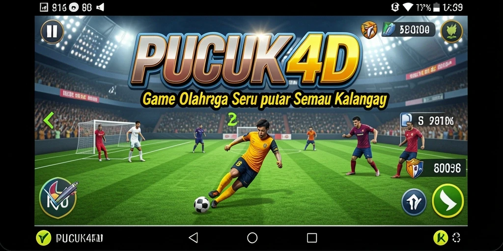 Tampilan gameplay PUCUK4D dengan beragam cabang olahraga yang mengasyikkan.