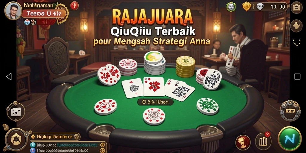 Screenshot gameplay RAJAJUARA menampilkan keseruan bermain QiuQiu.