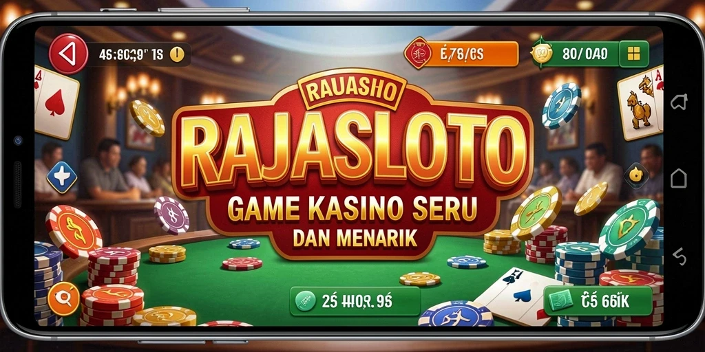 Tampilan gameplay seru dari RAJASLOTO dengan fitur kasino menarik.