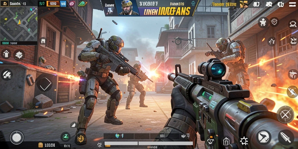 Screenshot SBOBET menampilkan aksi seru dalam gameplay FPS.