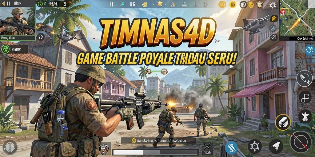 Gameplay seru dan mendebarkan di TIMNAS4D saat bertempur di medan perang.