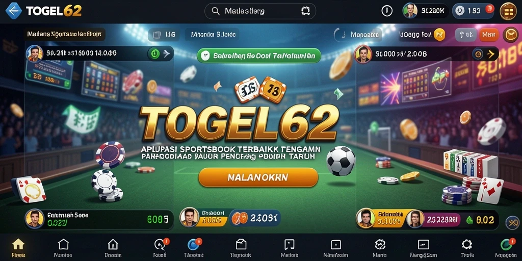 Tampilan gameplay Sportsbook TOGEL62 yang menarik dan interaktif.