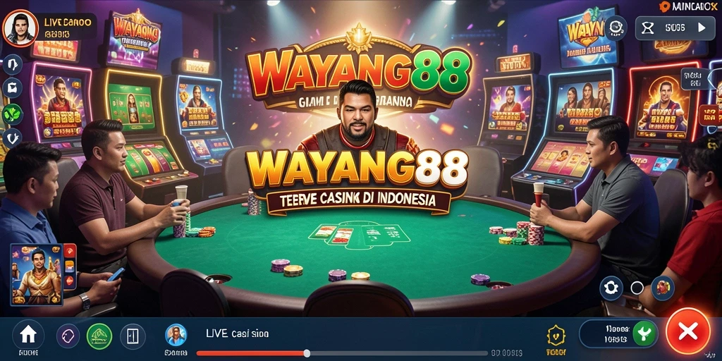 Tampilan screenshot utama WAYANG88 menampilkan dealer langsung dan permainan yang seru.